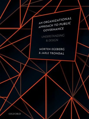 cover image of An Organizational Approach to Public Governance